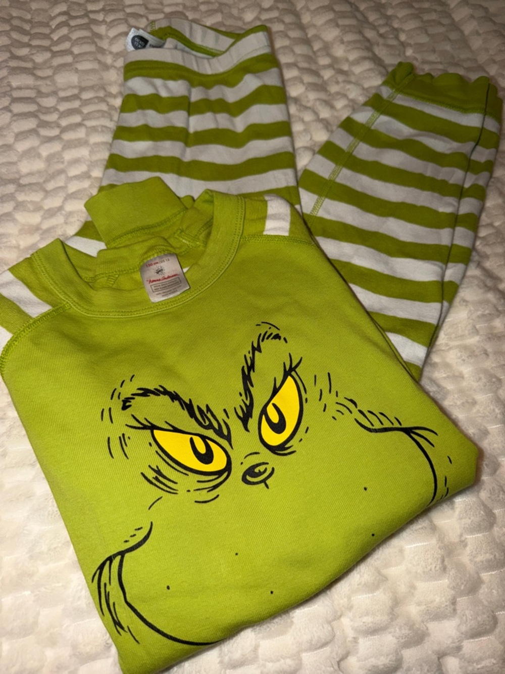 Grinch Pjs size 12 Hanna Andersson organic cotton very good used condition